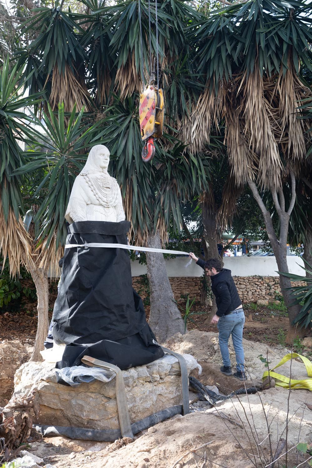 Galería: Todas las imagenes del traslado de la pagesa de Ibzia a su nueva ubicación