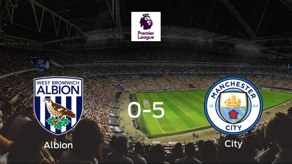 El Manchester City golea en el estadio del West Bromwich Albion (0-5)