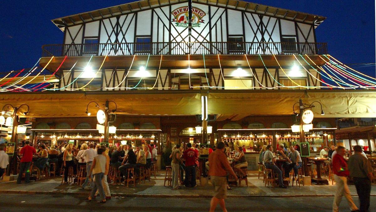 Der Bierkönig an der Playa de Palma im Jahr 2013.