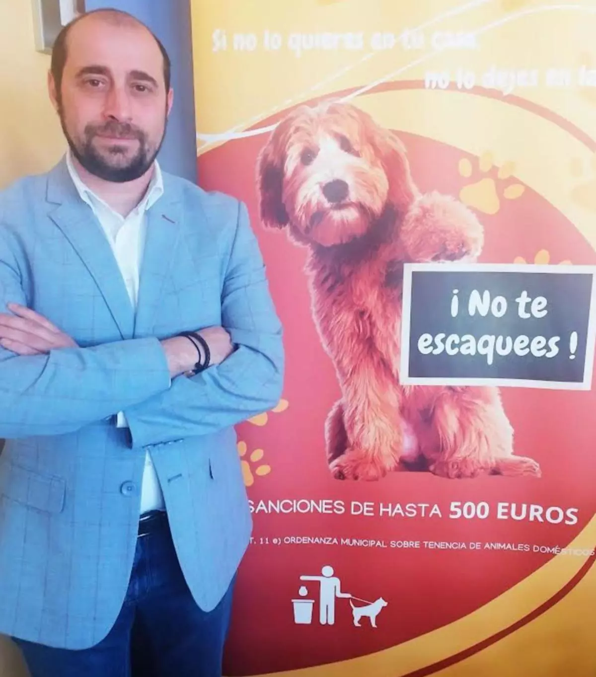 "No te escaquees", la campaña de Llanera contra los excrementos de perro