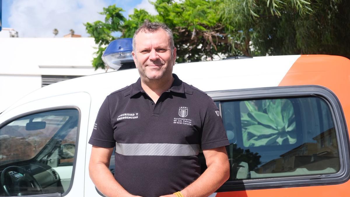 Aarón Martín Marrero, técnico de Seguridad del Ayuntamiento de Las Palmas de Gran Canaria.