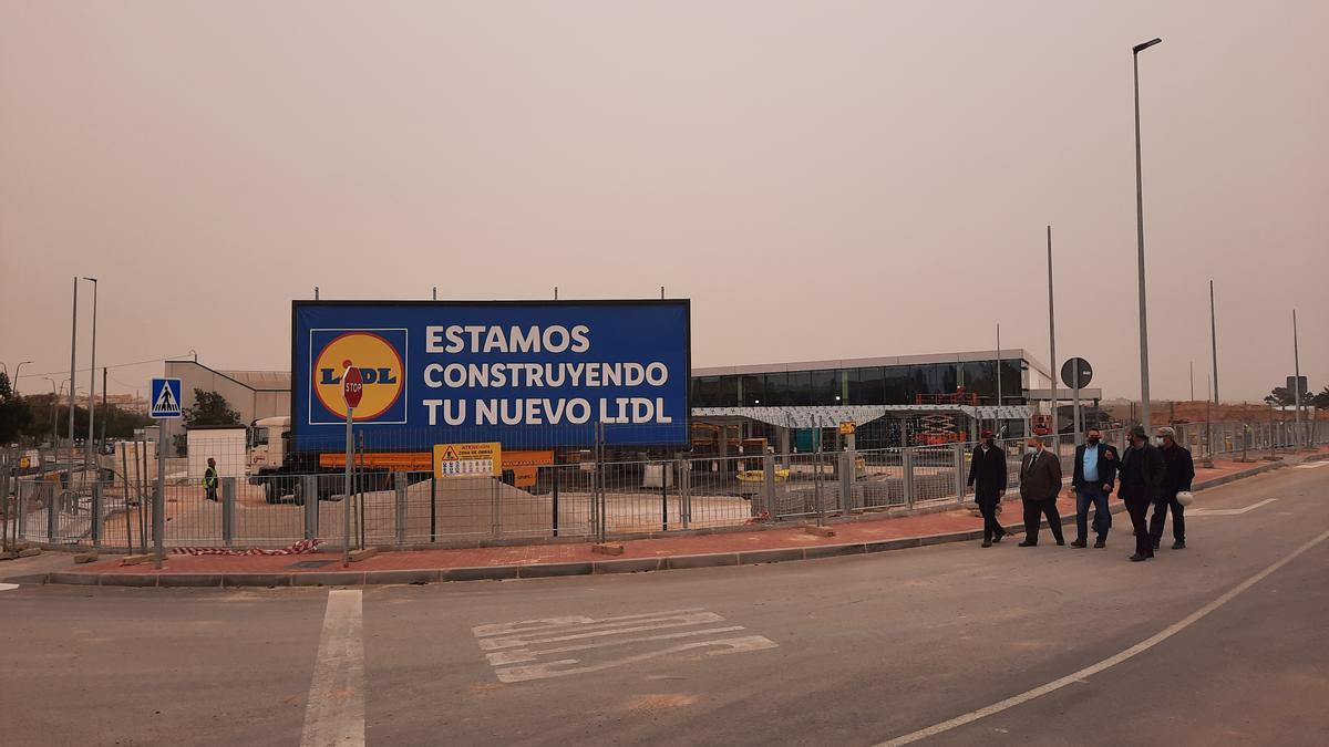 Obras del nuevo Lidl en Alcantarilla