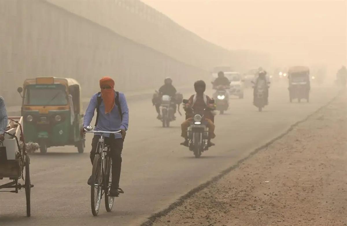 Tráfico de vehículos ligeros en Delhi