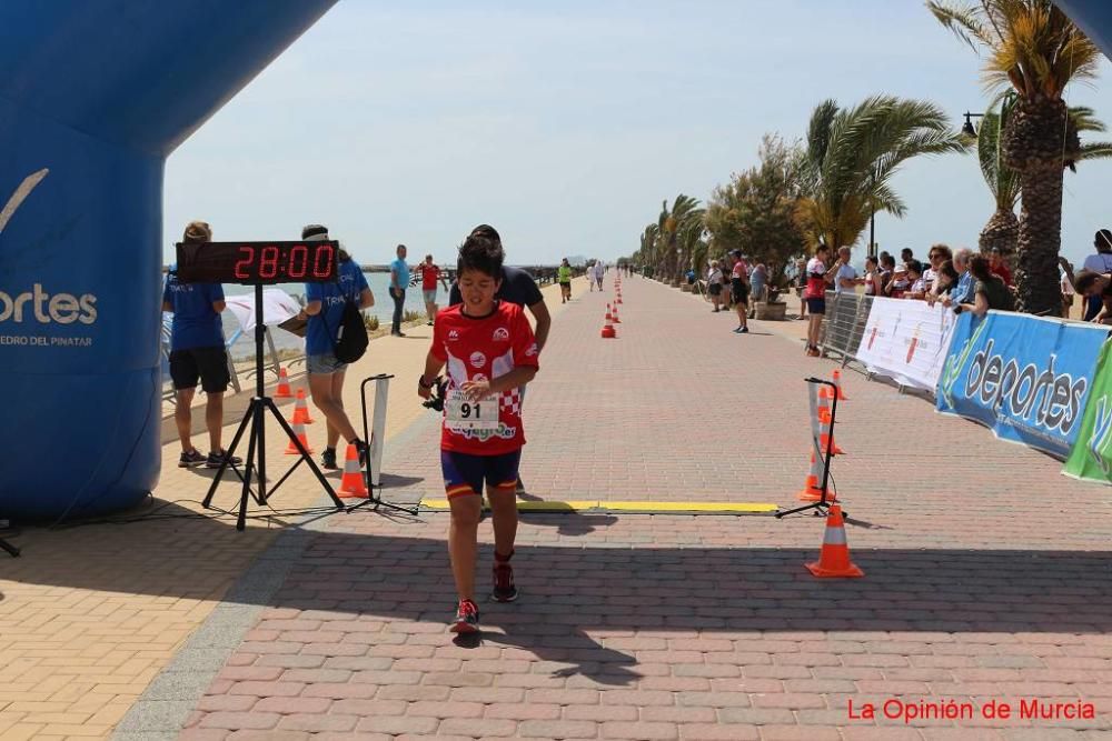 Final de triatlón de deporte escolar