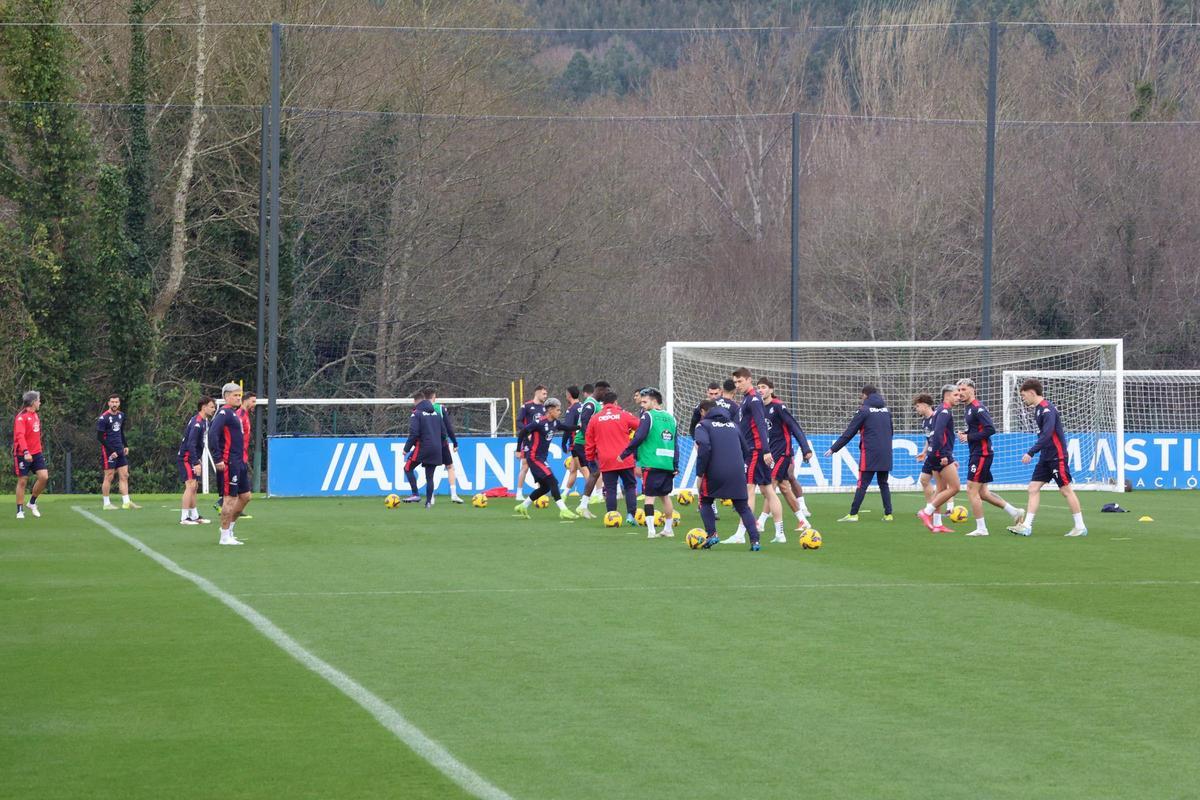 El Dépor prepara el partido contra el Eldense