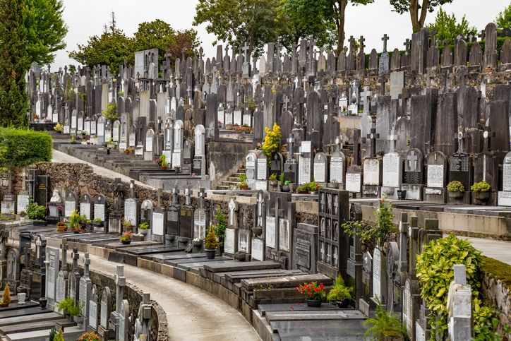 Cementerio de Polloe, en San Sebastián.