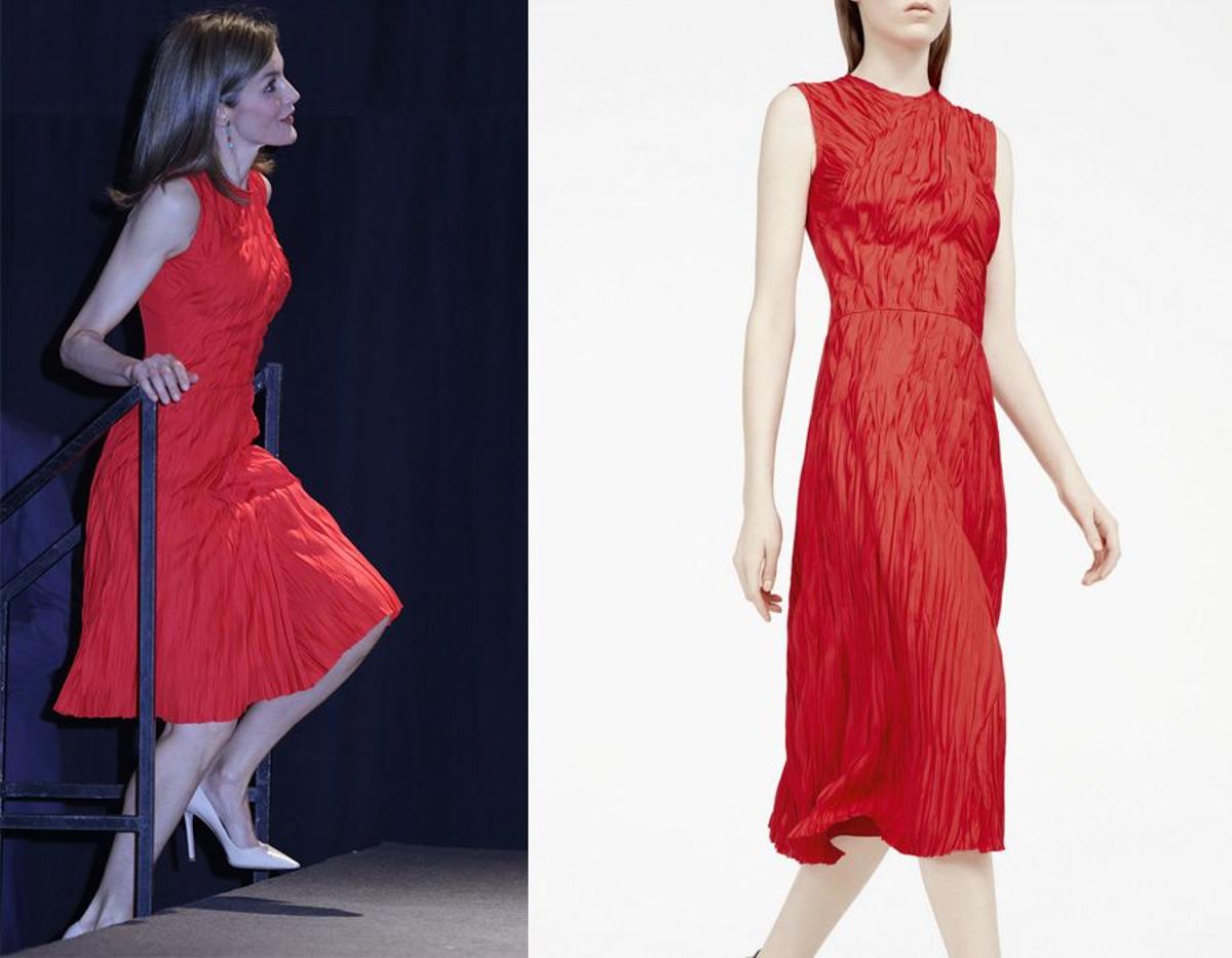 Letizia Ortiz con vestido de Nina Ricci en Madrid