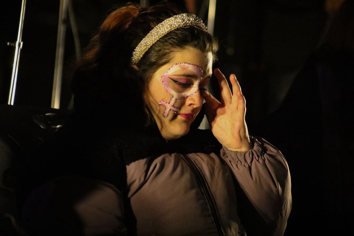 La lucha feminista tiñe de morado la Plaza Mayor de Zamora con motivo del 25N