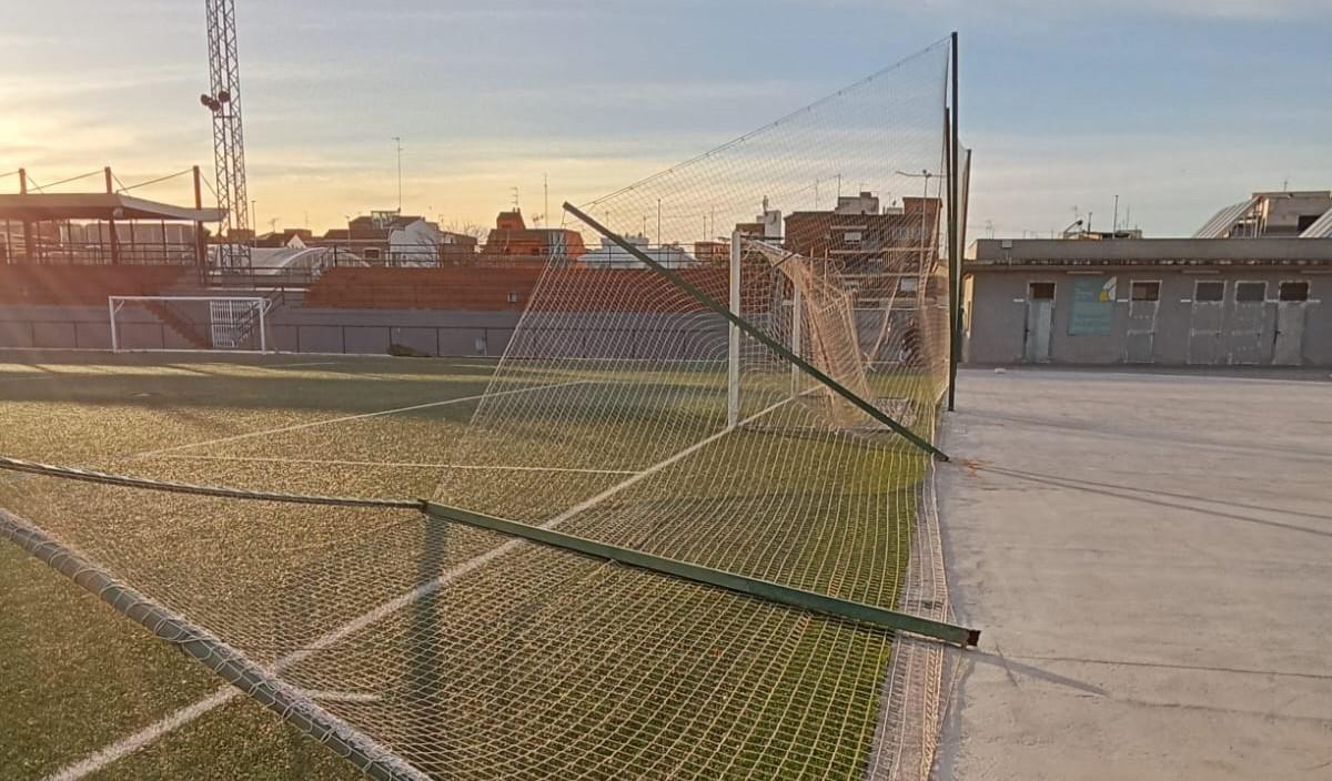 Estragos del temporal Oriana en la Pobla de Farnals.