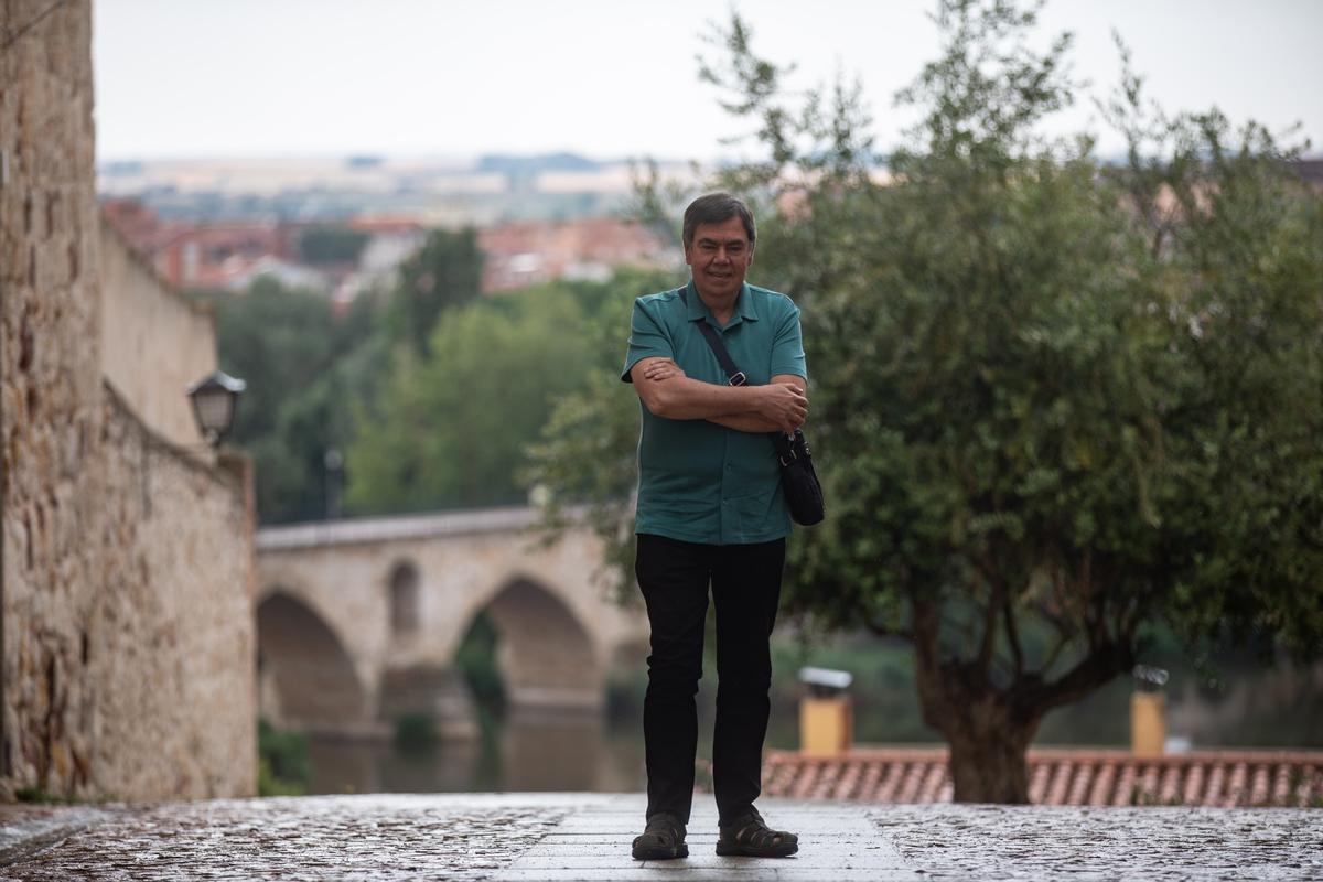 El músico zamorano en un mirador de la capital.