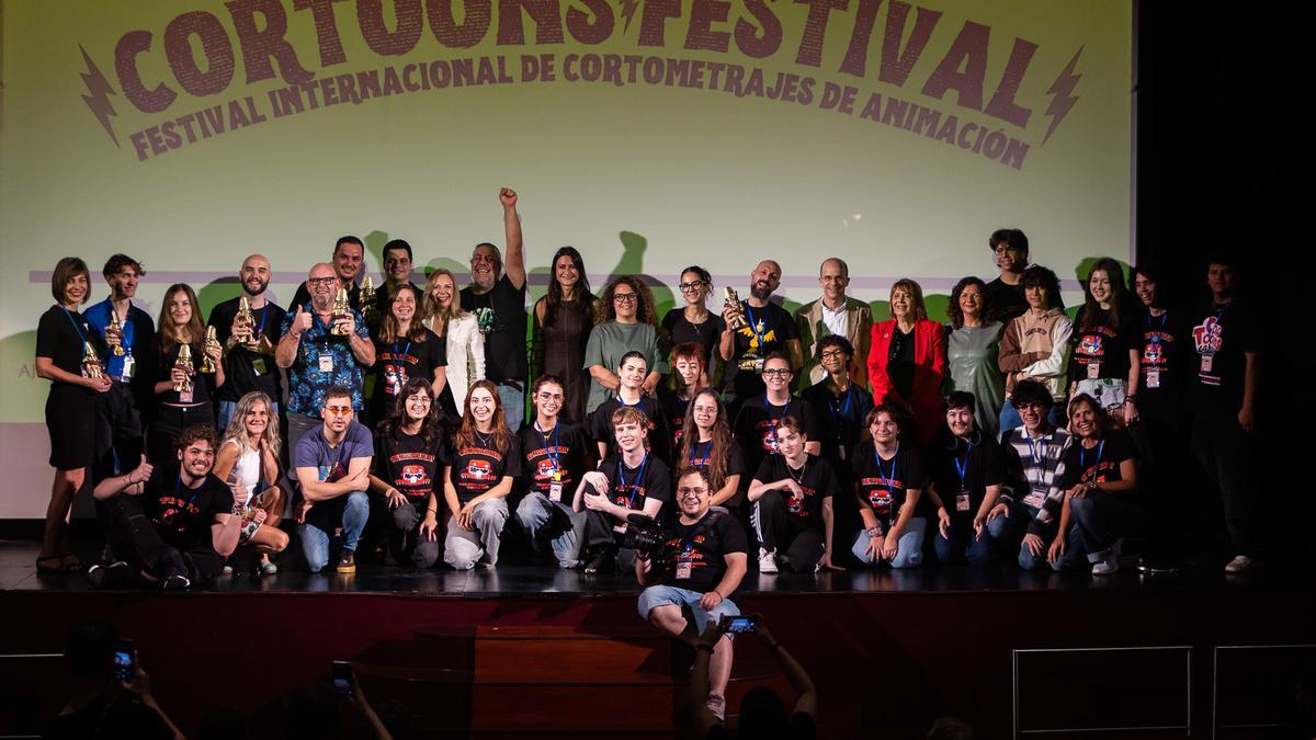 La gala de entrega de premios del Festival Cortoons de Gandia