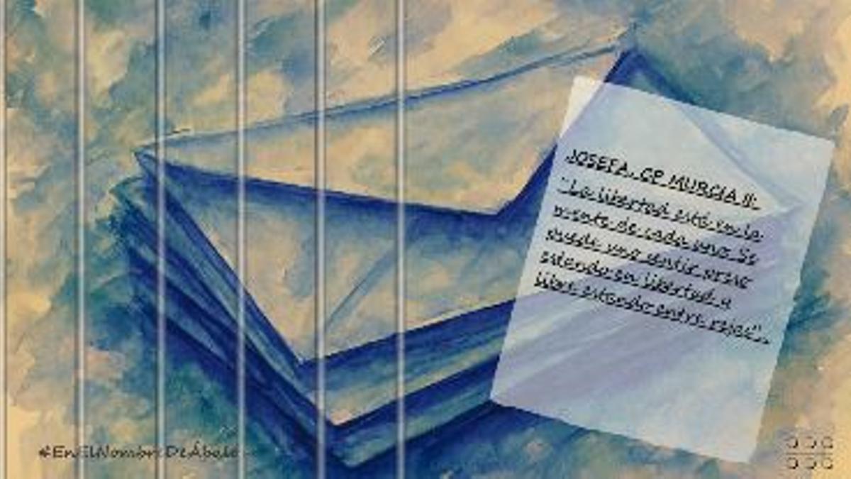 Recreación de una de las cartas recibidas por Ábalos, publicada en las redes del exministro