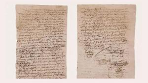Un manuscrit de Cervantes arrencat d’un arxiu, a subhasta
