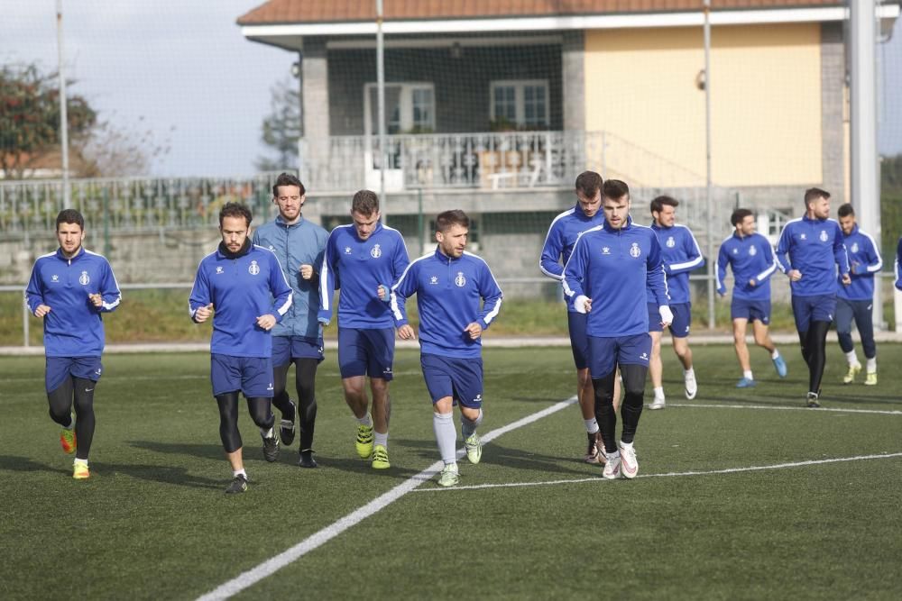 Entrenamiento del Real Avilés en Miranda