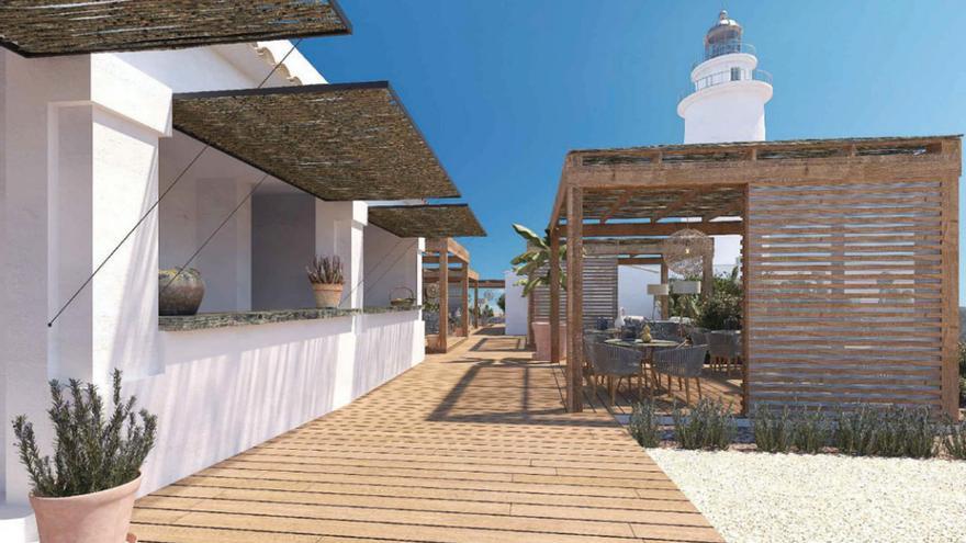 Así será el futuro bar y restaurante del faro de la Mola en Formentera