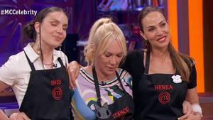 Inés Hernand, Topacio Fresh y Nerea Garmendia, en Masterchef Celebrity 9