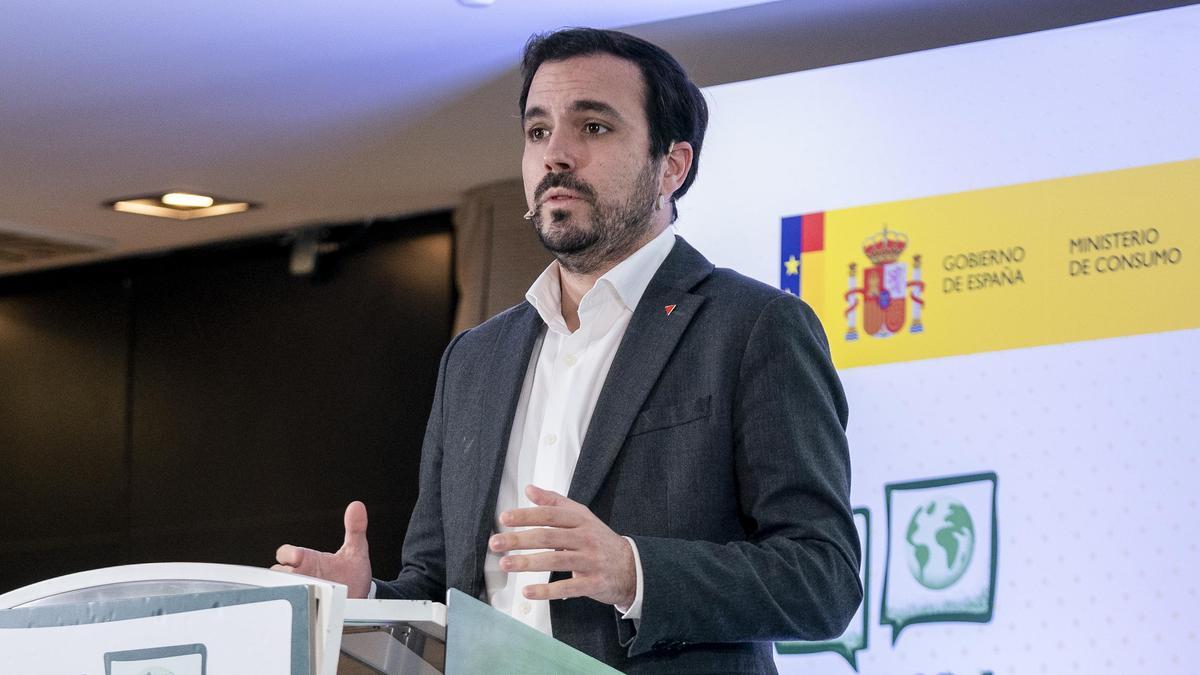 El ministro de Consumo, Alberto Garzón