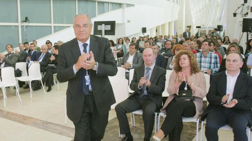 Emilio Pérez Nieto, esta mañana en la Cidade da Cultura