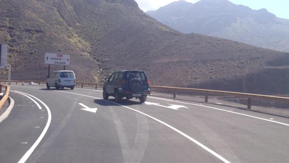 Primeros usuarios de la carretera de La Aldea