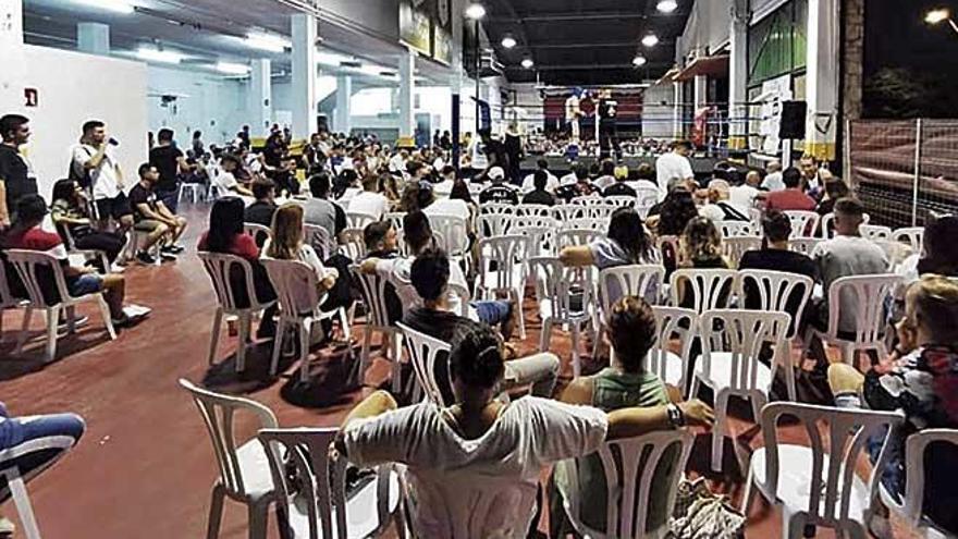Menores en una velada de boxeo en Palma