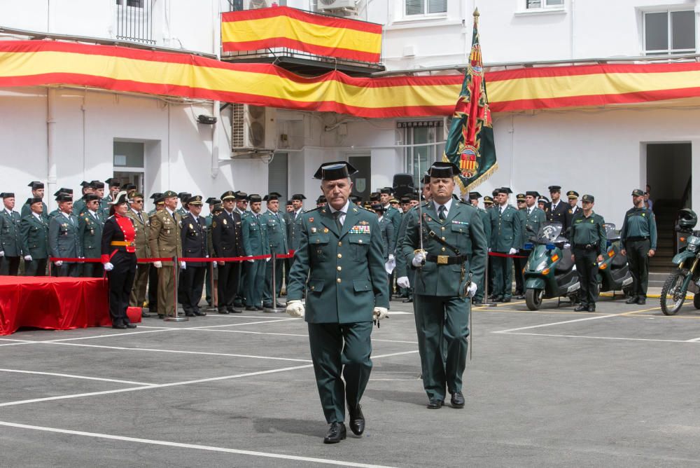 Un momento de la celebración del 173 aniversario de la Guardia Civil.