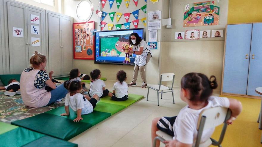 Un aula de Educación Infantil en Tenerife.