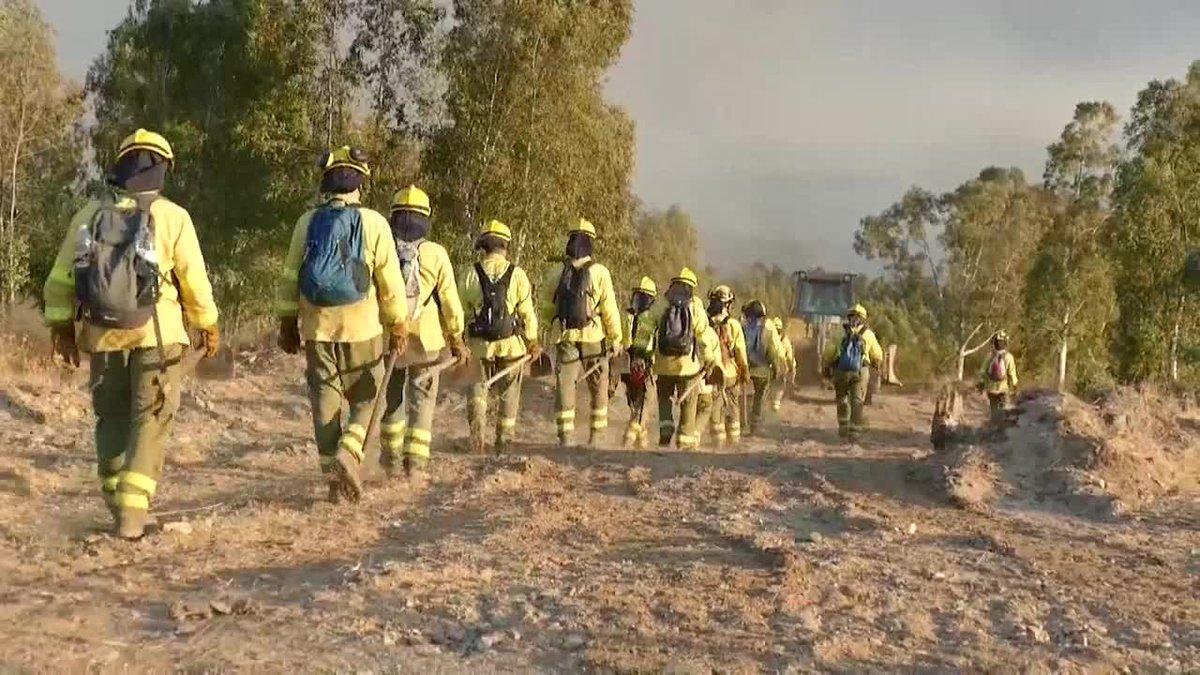 El incendio de Huelva se mantiene activo tras 72 horas