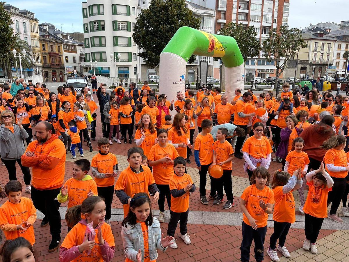 Particpantes en una de las carreras celebrada en Luarca.