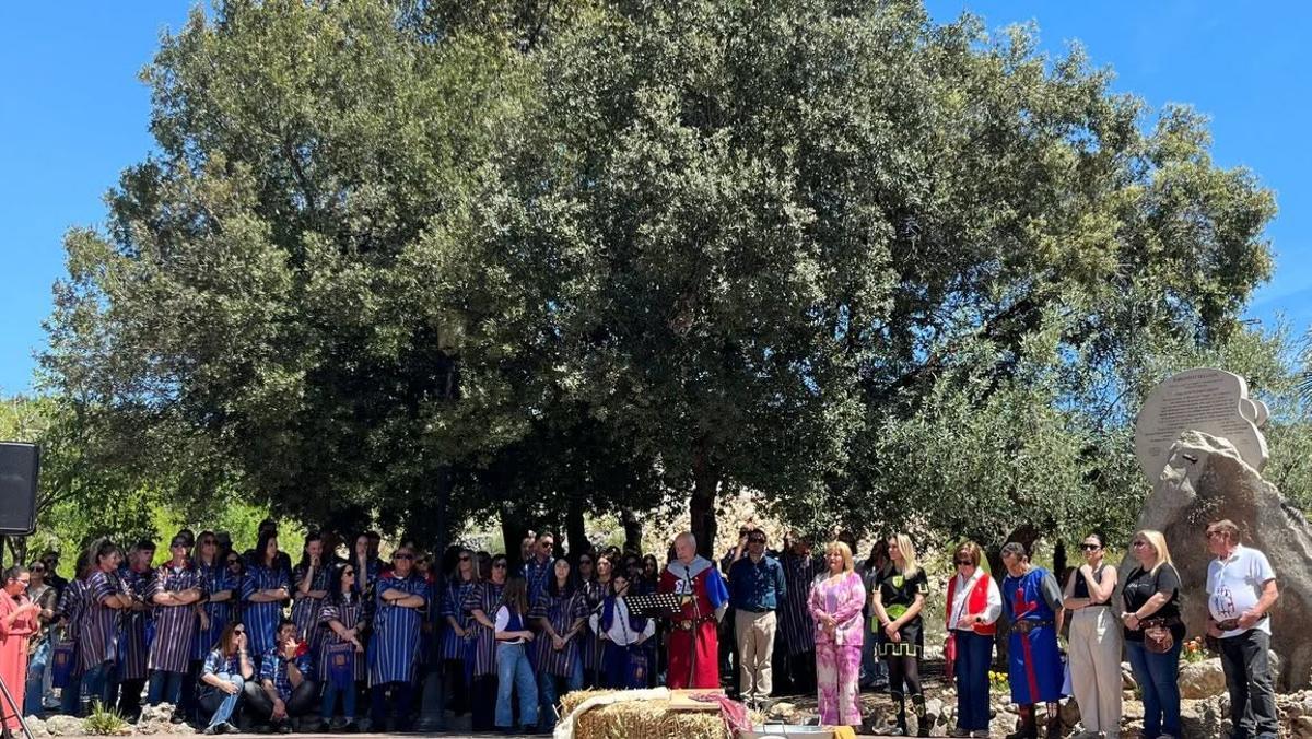 Acto de los Moros i Cristians en el Barranquet de la Sang, lugar donde tuvo llugar la Batalla de Llutxent.