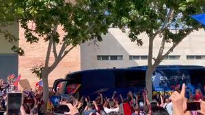 ¡Así ha llegado el Barça a La Romareda ante de la final de la Copa de la Reina!