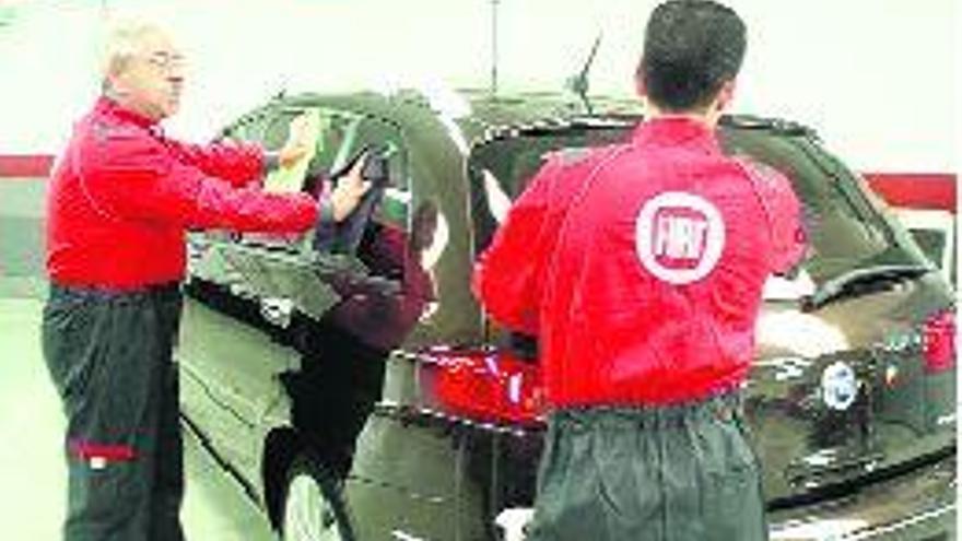 Sistema de lavado Fiat con ceras