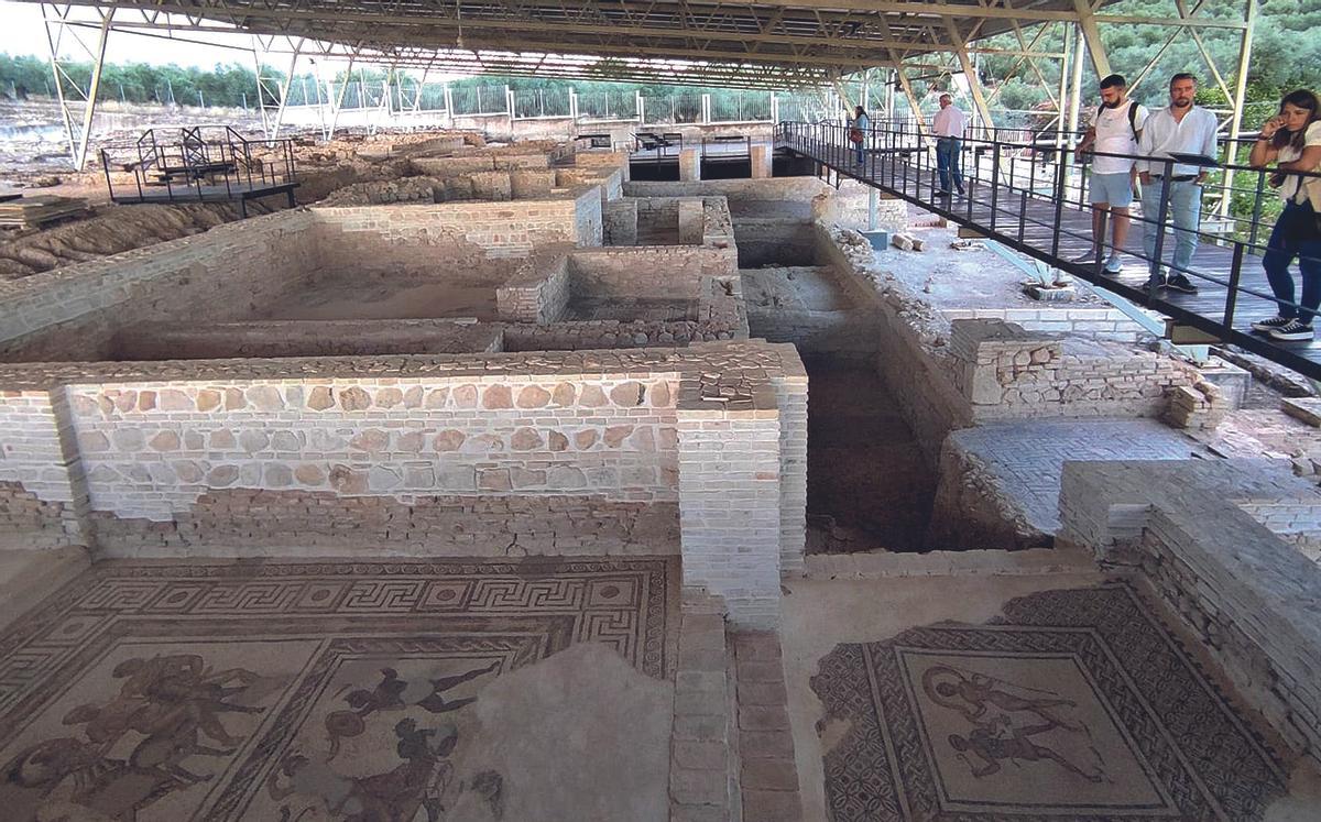 Algunas de las dependencias que formaban parte de la Villa Romana de Fuente Álamo en Puente Genil.
