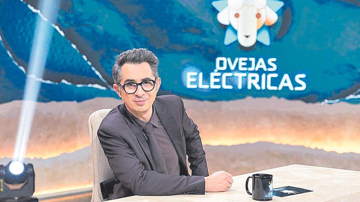 Berto Romero, en el plató del programa 'Ovejas eléctricas'