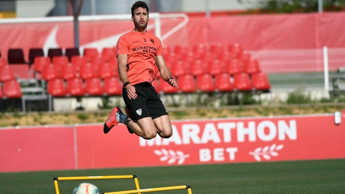 El Sevilla también ha pisado el césped por primera vez tras el parón