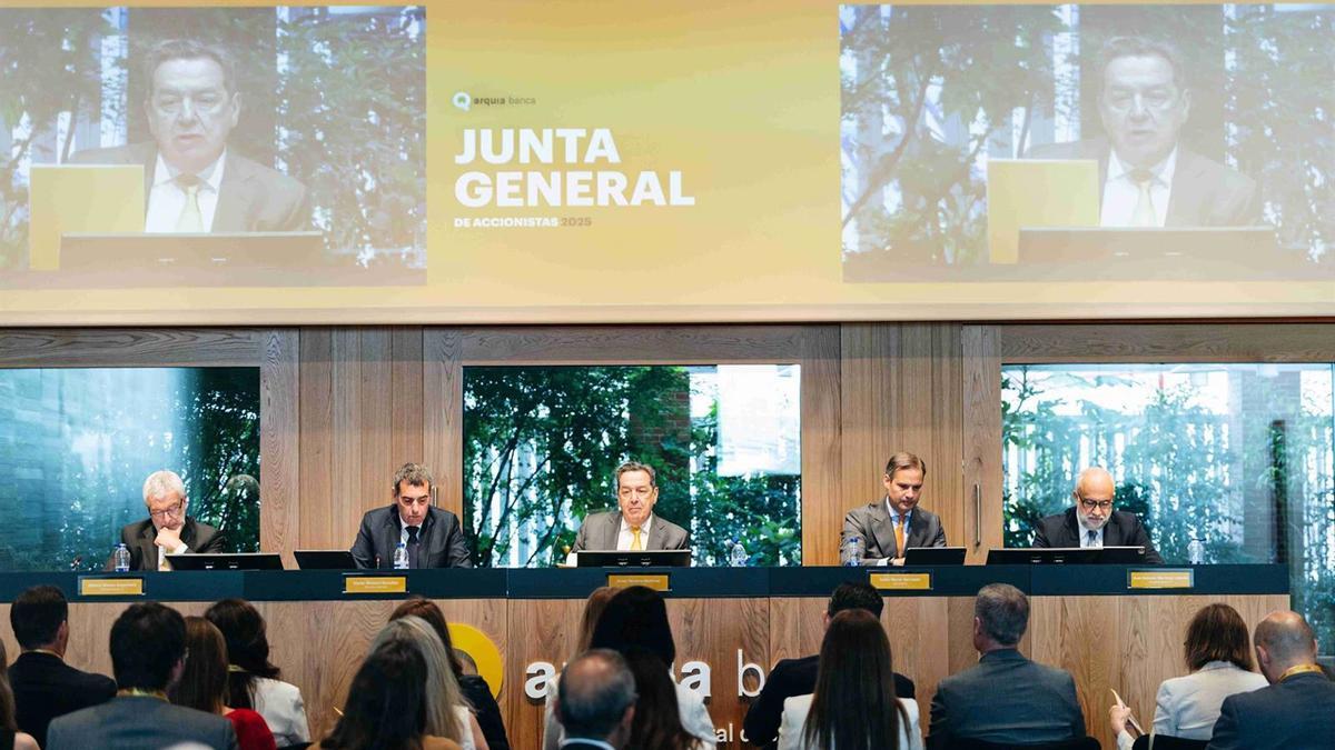 Junta general de accionistas de 2025 de Arquia Banca.