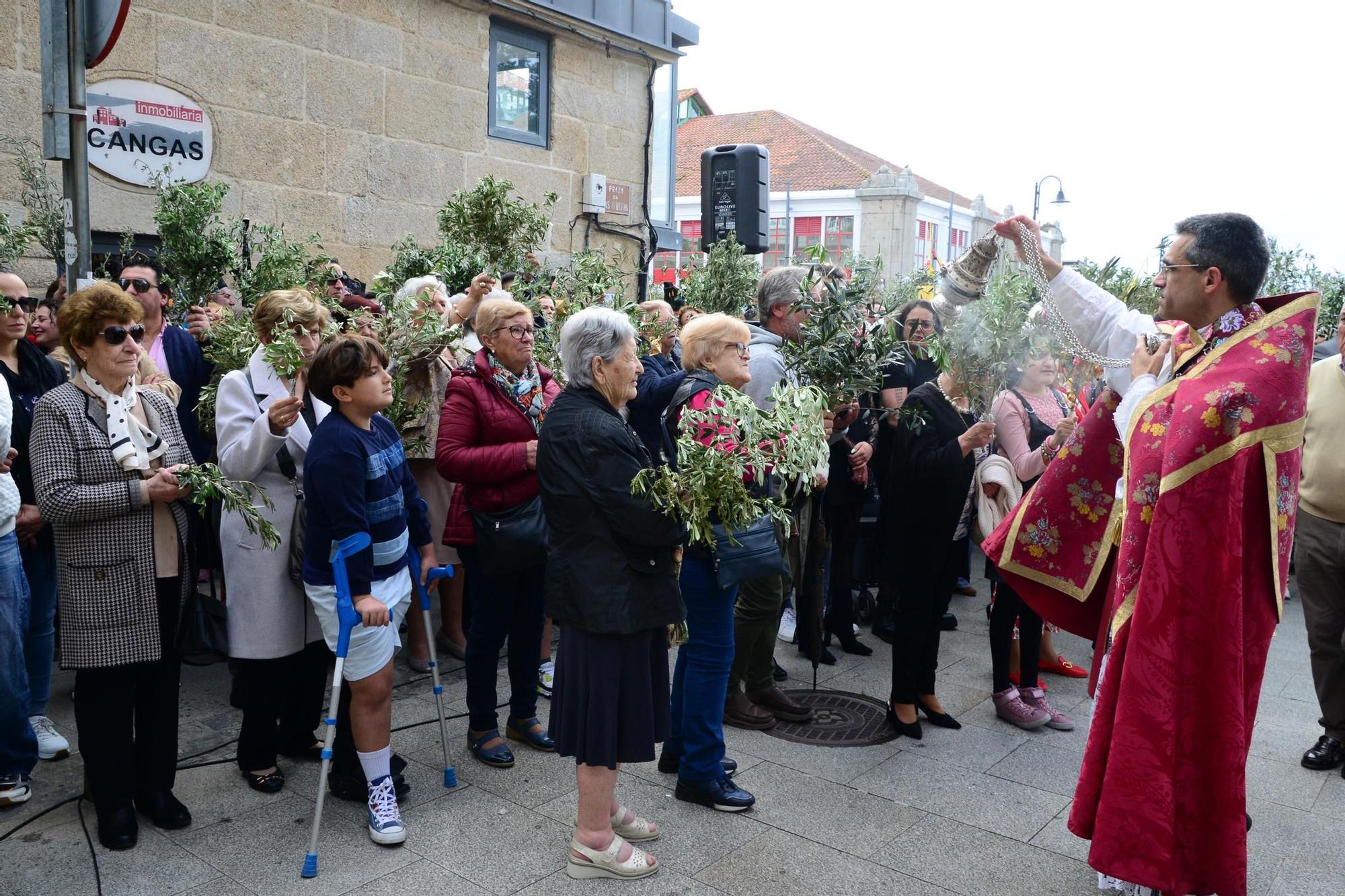 El Domingo de Ramos en O Morrazo. La procesión de La Borriquilla en Cangas