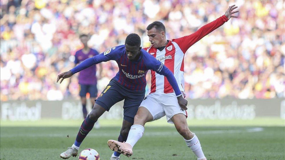 Dembélé se sentará en el banquillo por primera vez de inicio en Wembley