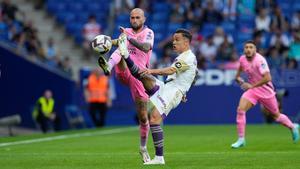 Imagen del choque entre el Espanyol y el Valladolid