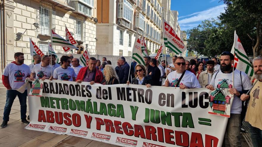 CCOO convoca una concentración el 10 de octubre en defensa de la plantilla de Metro Málaga