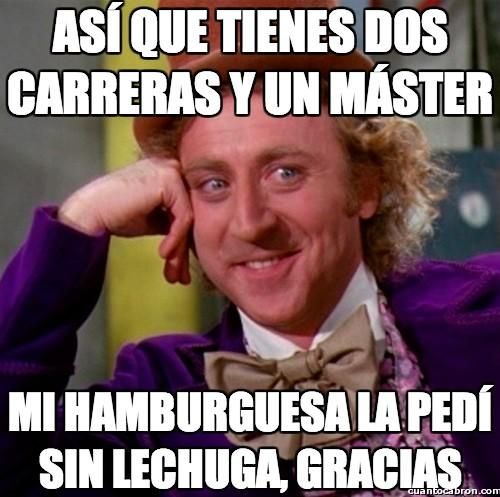 Los memes de los másteres