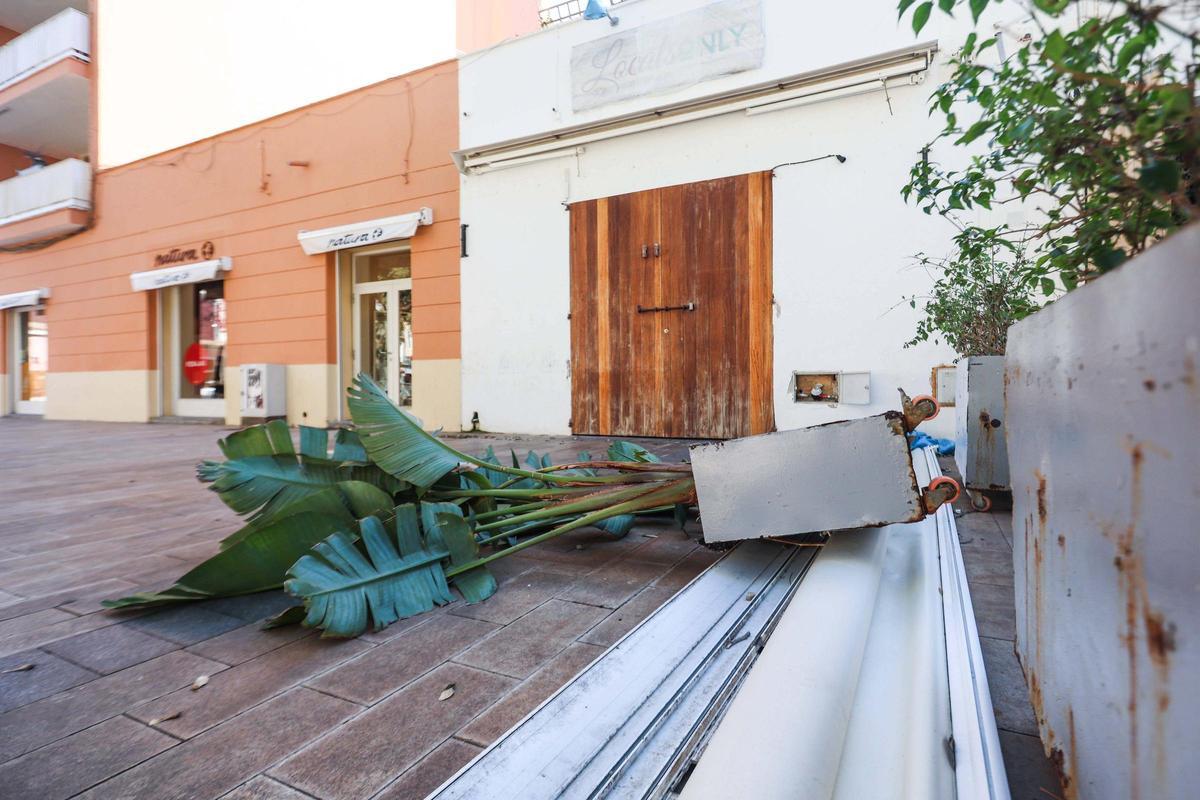 Estragos del temporal de las últimas semanas en Ibiza.
