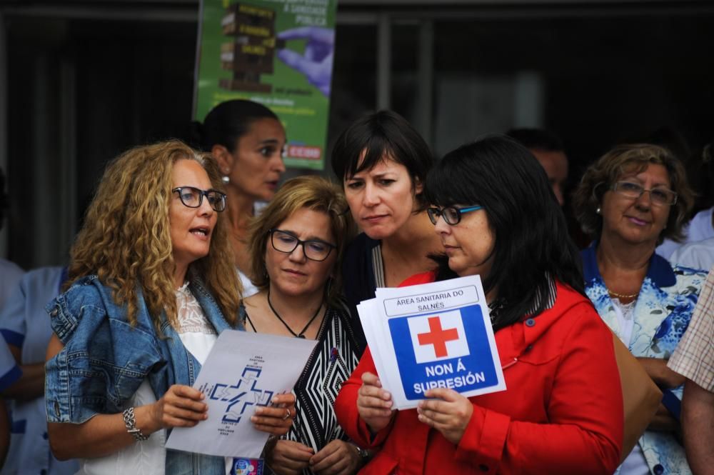 Trabajadores de salud se movilizan en O Salnés contra la pérdida del área sanitaria