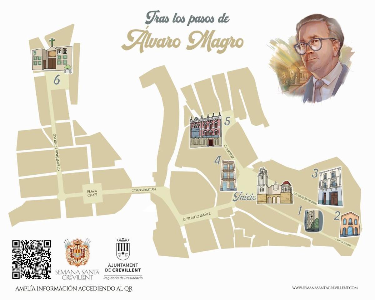 Ruta urbana por el Crevillent que más recorría Álvaro Magro