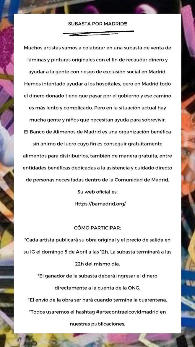 Comunicado @madridartresiste