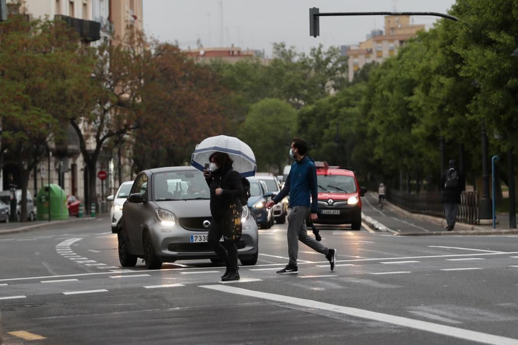 El tiempo en València: Lluvia par empezar el fin de semana