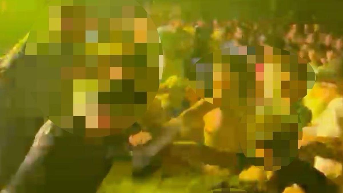 Captura d'un vídeo de la baralla la passada matinada a Sant Joan de Vilatorrada
