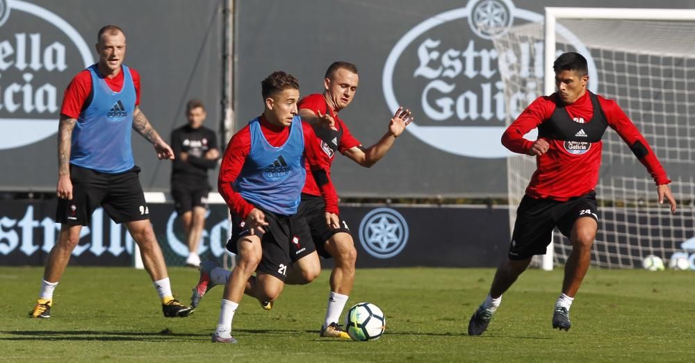 El conjunto vigués se prepara para el exigente duelo del domingo ante el Eibar en Ipurua.