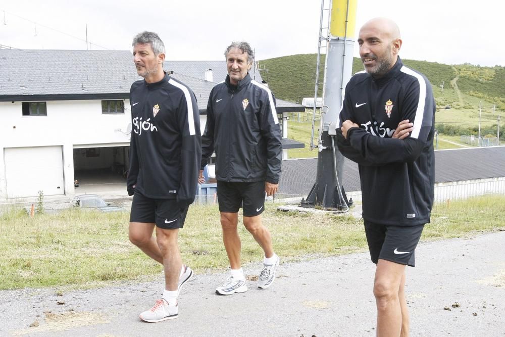 El Sporting entrena en Pajares