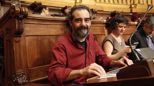 Raimundo Viejo, concejal del Ayuntamiento de Barcelona, cuando era concejal.