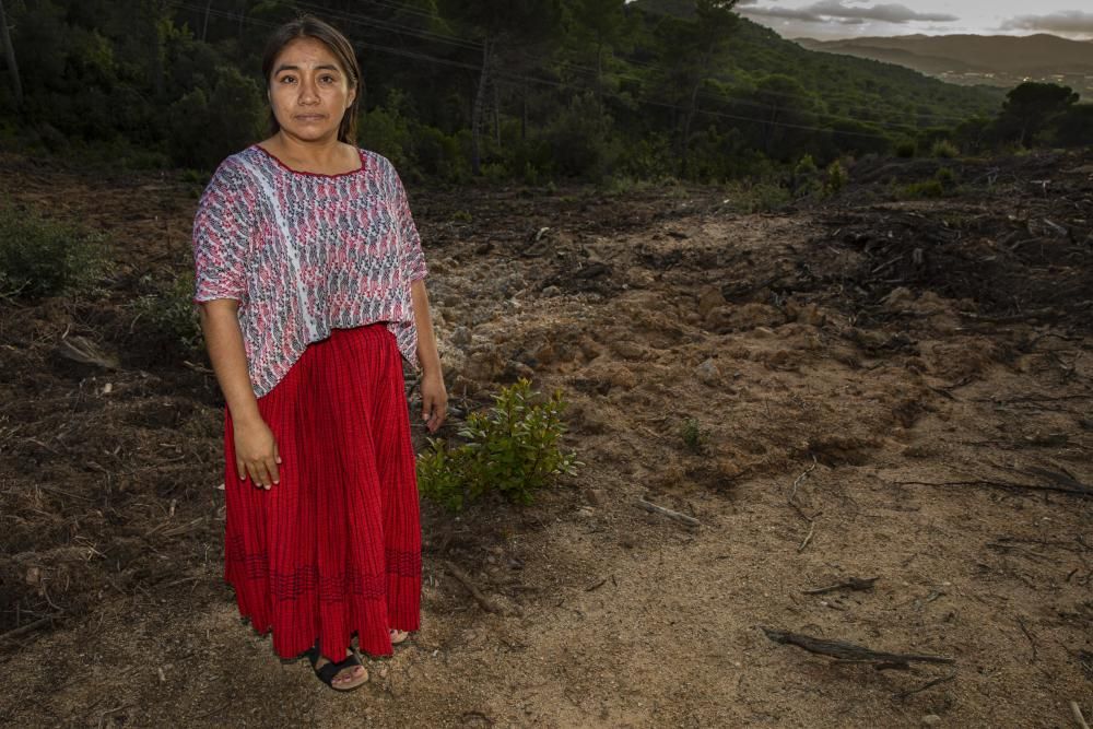 Una líder indígena de Guatemala visita l'impacte de les obers de la C-32